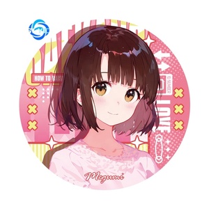 Saekano Anime <span class=keywords><strong>Utaha</strong></span> Kasumigaoka Megumi Métal Laser Glitter Badge Otaku Merch Cadeau - Product Image 5