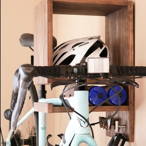 Nuovo Design <span class=keywords><strong>In</strong></span> <span class=keywords><strong>Legno</strong></span> Naturale della bici di montaggio a <span class=keywords><strong>parete</strong></span> rack - Product Image 3