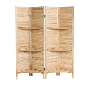 <span class=keywords><strong>Giantex</strong></span> Paravent de séparation d'espace pliable en bois à 4 panneaux, hauteur 1,7 m, avec 3 panneaux décoratifs en bois pour mur - Product Image 5
