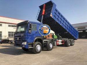 รถบรรทุกหนัก Howo Euro 3 ดีเซล พวงมาลัยซ้าย 8x4 รถดัมพ์ รถหัวลาก 375 แรงม้า 375 ผลิตในจีน มีสินค้าในสต็อกพร้อมขาย - Product Image 2