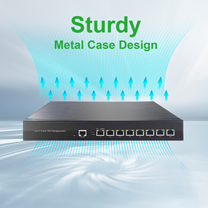 สวิตช์อีเธอร์เน็ต PoE แบบจัดการได้ 8 พอร์ต 10G RJ45 PoE+ Layer 3 รองรับ SNMP <span class=keywords><strong>SSH</strong></span> Telnet 802.3at 150W สำหรับกล้อง IP (OEM ODM) - Product Image 4