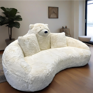 Divano Orso per Bambini, Arredamento per Cameretta e Soggiorno, Decorazione per Stanza dei Bambini, Giocattoli in Peluche, Cuscino in Tessuto per Bambini, Divano Relax - Product Image 3