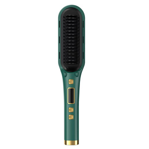 Peine alisador de pelo eléctrico de iones negativos para mujer, plancha de cerámica de doble uso, recta, para el hogar - Product Image 1