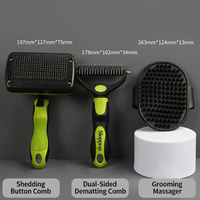 Fournitures pour animaux de compagnie, peigne à aiguilles en acier, ciseaux, gants de bain, brosse, coupe-ongles, brosse pour enlever les poils, kit de toilettage pour chiens et chats