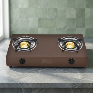 <b>Portable</b> Dual Burner <b>Gas</b> Cooktop with Electronic Ignition Stainless Steel Surface Easy Clean for Hotel Outdoor & Household Use - Product Image 2