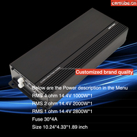 Amplificateur de haut-parleur de porte de voiture AMPX2060D, gamme moyenne 250W 4 Ohm 4CH, crête 3000W, amplificateur de voiture classe D pleine gamme 4 canaux