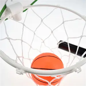 Özel çocuklar kapalı Mini plastik basketbol potası ve top için pompa ile DoorH basketbol jant