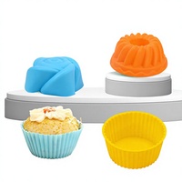 Moule de cuisson en silicone Hongyu KC109, 7 cm, rond, pour muffins, réutilisable, résistant au four, pour pudding, tarte et gâteau