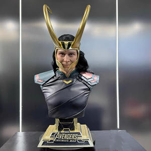 Vente en gros de figurine <span class=keywords><strong>Loki</strong></span> créative Décoration de bureau à domicile Statue de super-héros Marvel en résine - Product Image 3