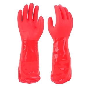 Gants imperméables résistants à l'huile, aux acides et aux alcalins, gants de protection chauds doublés de <span class=keywords><strong>coton</strong></span> intégrés pour la maison - Product Image 2