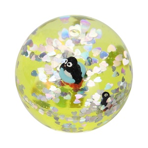 Balle anti-stress en TPU à sable liquide, personnalisable, 45mm, 62mm, 83mm, en forme de cube mignon, jouet à presser élastique à flux liquide, jouets promotionnels - Product Image 1