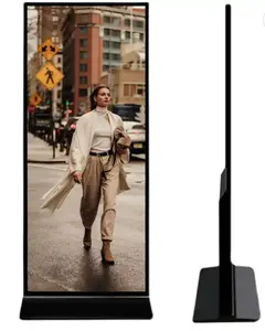 Großhandel 75 Zoll Vollbild-LCD-Poster Boden stehend Touchscreen Kiosk Stretched Bar LCD Digital Signage Für Werbung
