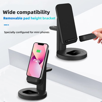 Chargeur rapide sans fil OEM 3 en 1 support de chargeur magnétique sans fil pour écouteurs de montre intelligente