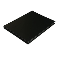 Porte-menu de restaurant avec logo personnalisé 8,5 pouces x 11 pouces, 3 panneaux 4 vues en similicuir de qualité supérieure