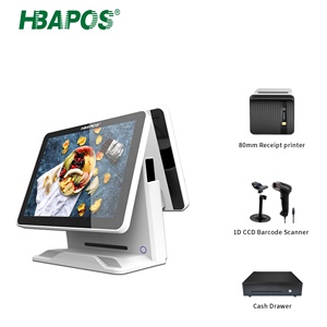 Sistema POS de pantalla táctil de 15/15, 6 "y <span class=keywords><strong>2</strong></span>, máquina de pedido, caja registradora para restaurante - Product Image 1