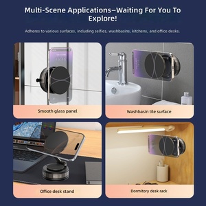 Soporte Magnético para Teléfono N52 con Rotación de 360 Grados °   Soporte Plegable de Aleación de Zinc para Tablero de Auto, Escritorio y Pared con Succión al Vacío, OEM, Personalizado, Venta al Por Mayor - Product Image 4
