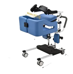 最新产品多功能电动高度可调，带座椅靠背护理转移轮椅移动残疾人厕所