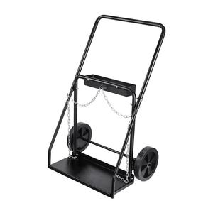 Chariot à main pour bouteilles de gaz de soudage, chariot pour bouteilles d'oxygène-acétylène, capacité de 440 lb, avec roues solides de 10 pouces et chaînes de sécurité - Product Image 4