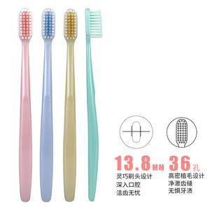 Brosse à dents personnalisable à poils souples pour le soin des gencives et le nettoyage des dents, pour adultes, utilisation manuelle en voyage, personnalisation en usine SF1206 - Product Image 4