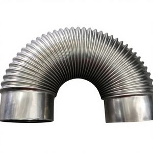 Coude en U en acier inoxydable <span class=keywords><strong>pour</strong></span> cheminée de chauffage au gaz, 180 degrés, 90 degrés, 45 degrés, genou au choix - Product Image 1