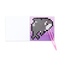 Ozean-Charakter-Themen Pixel-Bean-Sticker Notizbuch Kinder Lernbuch DIY Mosaik Bastelbuch