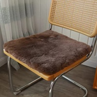 Échantillon de support de vente en gros personnalisé en peau de mouton entière double face, coussin de canapé en peau de mouton, coussin de siège de voiture en laine