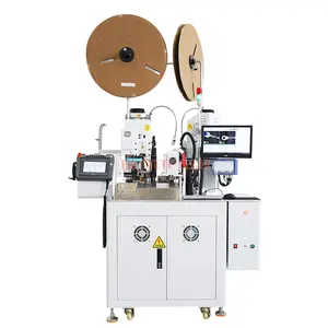 Full automatic double ends wire heat stripping crimping machine