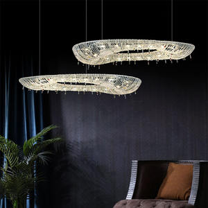 Candelabro de cristal ajustable de gama alta de lujo Diseño de iluminación de comedor fino para salas de estar Arte Hoteles y restaurantes - Product Image 2