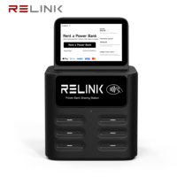 Máquina de Alquiler de Carga Móvil de 6 Ranuras, Sistema POS, Sin Instalación, Carga Rápida PD y Qi, Banco de Energía Compartido, Cargador de Teléfono