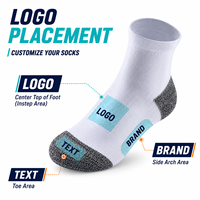 Chaussettes de sport personnalisées pour hommes, chaussettes de course en coton doux et confortables, chaussettes courtes personnalisées pour le basketball sportif