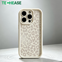 Étui de téléphone magnétique de luxe pour iPhone 17 Pro Max, motif léopard féminin, support pliable, antichoc, impression UV, logo personnalisé, vente en gros