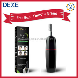 <span class=keywords><strong>DEXE</strong></span> Shampooing Colorant Permanent Magique Noir Naturel avec Brosse et Peigne – Facile à Utiliser à Domicile et en Salon pour Hommes et Femmes - Product Image 5
