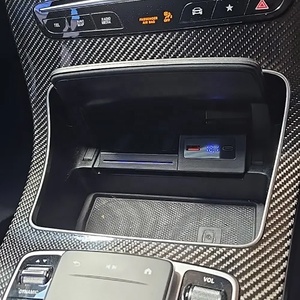Chargeur sans fil Plug and Play <span class=keywords><strong>pour</strong></span> <span class=keywords><strong>Mercedes</strong></span> Benz AMG C43 C63 GLC43 GLC63 W205 X253, <span class=keywords><strong>support</strong></span> téléphone, charge rapide, tuning intérieur - Product Image 4