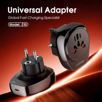 Adaptateur de voyage universel LDNIO Z10 PD 20W USB-C, convertisseur de prise universelle haute puissance 2990W