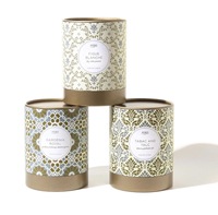 Boîtes d'emballage en tube de carton rigide, imperméables, avec laminage mat, gaufrage, doublure en éponge, fermeture magnétique, pour parfums et soins de la peau