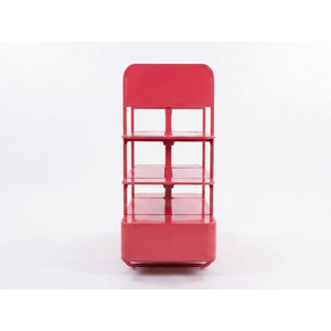 Estante Gondola Resistente y Ajustable - Acero Laminado en Frío Rojo, Doble Cara, Desmontable, Rectangular, Vertical, Newtek - Product Image 4