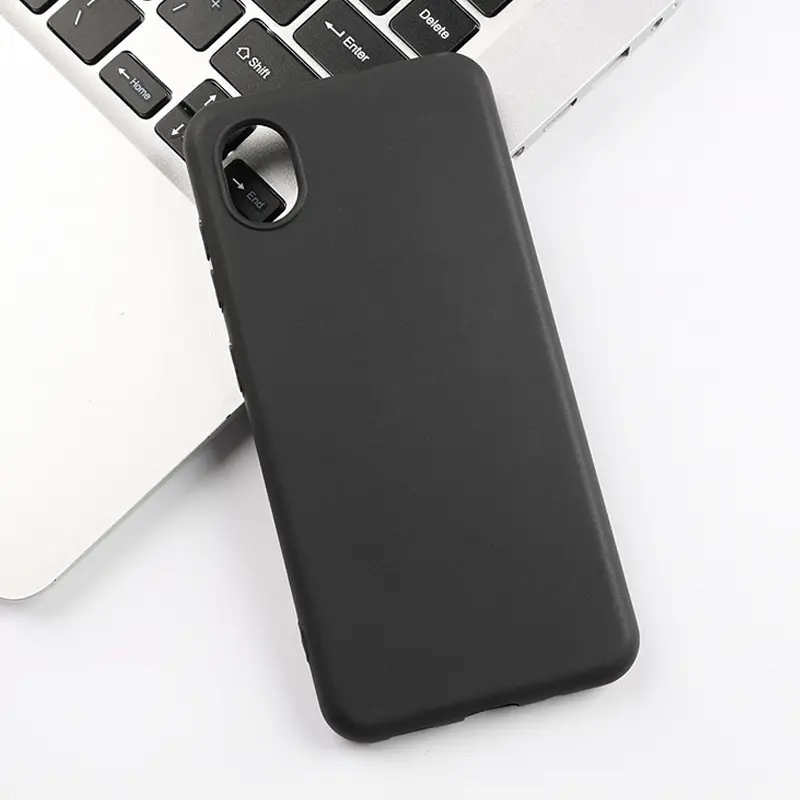 Preto Matte Silicone Phone Case Para ZTE Blade A54 A34 Soft TPU Proteção Capa Casos