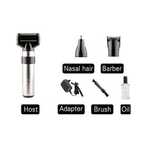 KEMEI KM-1210 Rasoir électrique 3 en 1 avec interrupteur à poussoir, rasoir, machine à raser, tondeuse rechargeable 3D, <span class=keywords><strong>barbe</strong></span> pour hommes - Product Image 4