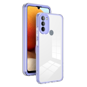 Funda para <span class=keywords><strong>Motorola</strong></span> <span class=keywords><strong>Moto</strong></span> <span class=keywords><strong>G31</strong></span> Versión Brasil, 3 en 1, Transparente, TPU, Marco de PC de Color, Antigolpes, Protectora, para Teléfono Móvil - Product Image 1