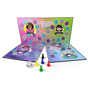 Özel baskı ebeveynlik EQ tahta oyunları çocuk dostluk bina kurulu oyunu çocuklar için