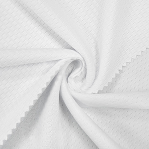Manufacturer Custom Wholesale Sportswear 175gsm 100% Polyester Knitted Jacquard Mesh Fabric for Sports Jersey T-shirts - Product Image 1
