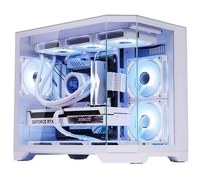 Casing Pc Gaming penuh Casing Gaming putih kabinet Pc ATX Casing komputer Tower Casing kabinet Gamer Pc Atx dengan layar LCD