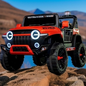 Auto elettrica per bambini con telecomando, auto giocattolo a quattro ruote può sedersi sulle persone, passeggino per bambini - Product Image 5