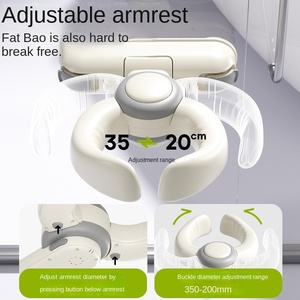 Support de Bain Portable pour Tout-Petits Anti-Chute avec Poignée, Aide Multifonctionnelle pour le Lavage des Fesses de Bébé à Domicile - Product Image 5