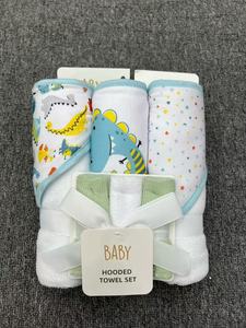 J235XL Juego de 6 Toallas con Capucha y Paños para Bebé, Manta Suave para Recién Nacido, Juego de Toallas de Baño para Bebé, Regalo para <span class=keywords><strong>Baby</strong></span> Shower - Product Image 4