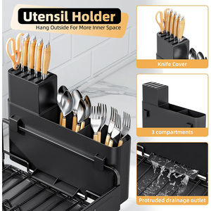 Organizador de Cocina, <span class=keywords><strong>Escurridor</strong></span> de Platos Multifuncional con Soporte <span class=keywords><strong>para</strong></span> Tazas y Tabla de Cortar - Product Image 4