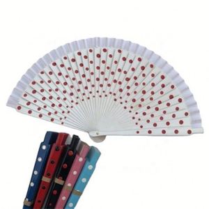 พัดไม้สลักลายสไตล์สเปน ฟลาเมงโก วินเทจ พับได้ งานฝีมือทาสี พร้อมสกรีนโลโก้ตามสั่ง ขายดี - Product Image 6