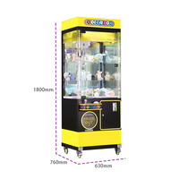 Kising Machine de jeu d'arcade à griffes en métal personnalisée, à monnayeur, idéale pour les entreprises de divertissement et de distribution de cadeaux et de poupées
