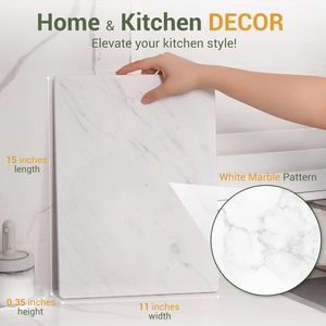 Tapete de Secado de Platos de Secado Rápido, Tapete de Secado de Platos de Tierra de Diatomeas Antideslizante y Resistente al Calor <span class=keywords><strong>para</strong></span> Encimera de Cocina y <span class=keywords><strong>Baños</strong></span> - Product Image 4