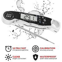 Thermomètre numérique à lecture instantanée 2-3s, étanche, avec calibration, magnétique, pour viande, maison, barbecue, cuisson, cuisine - Prix usine